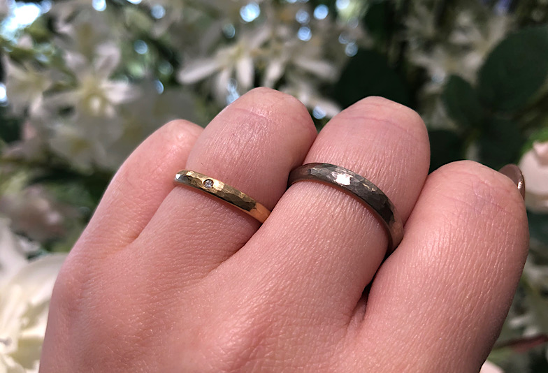 富山市で今流行りのハンドメイドの結婚指輪