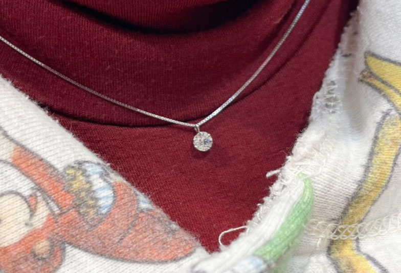 4月の誕生石ダイヤモンドのネックレス