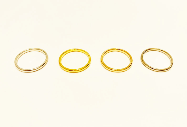 ゴールド素材の結婚指輪