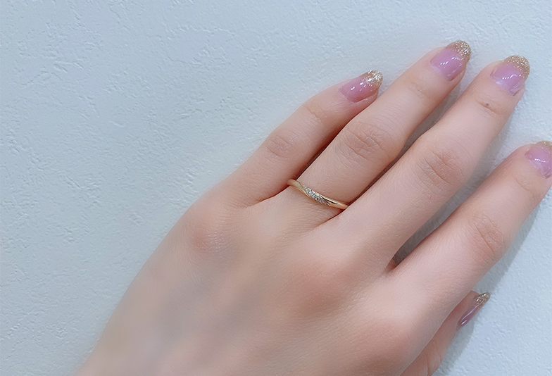 結婚指輪　ピンクゴールド