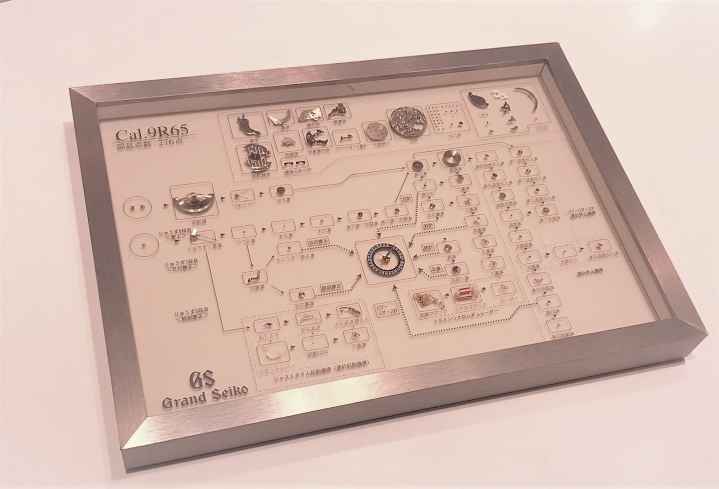 9R65ムーブメントの分解見本