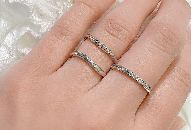 浜松市結婚指輪ピンクダイヤモンド