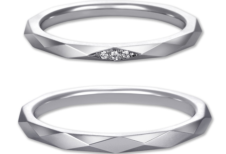 野々市で人気のHOSHI no SUNA(星の砂)結婚指輪「SPARK」スパーク