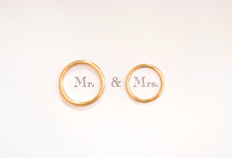 指輪　結婚指輪　文字