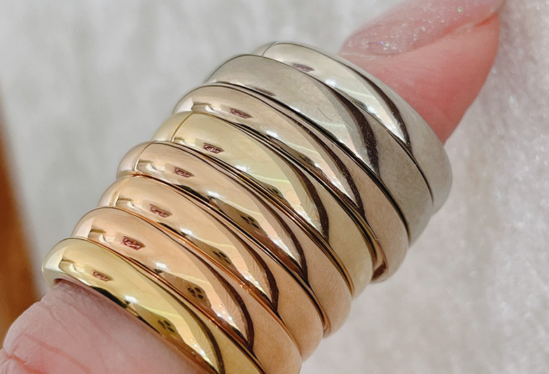 【静岡市】結婚指輪はカラーゴールドで作る。手になじむおすすめの素材とは？