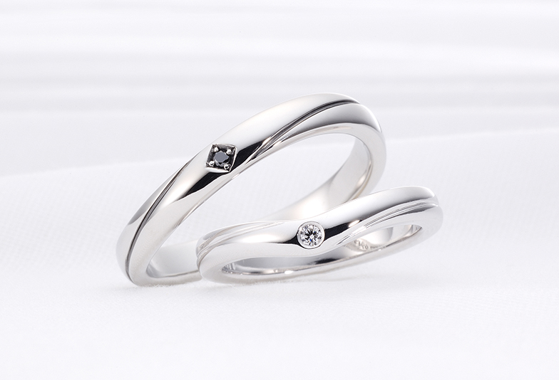 デザインの違う結婚指輪