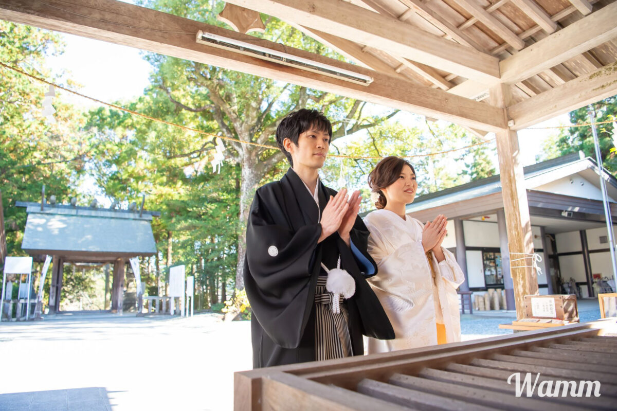 【静岡・浜松前撮り】井伊谷宮挙式ならアクセス便利なワムの衣装プランを