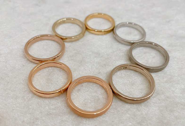 【静岡市】結婚指輪はシンプルに。刻印はオリジナルにしました！