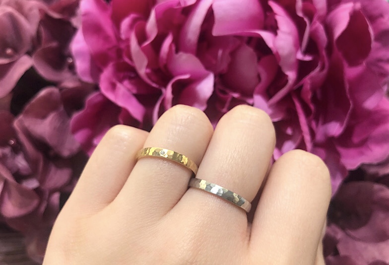 富山市人気鍛造製法の結婚指輪