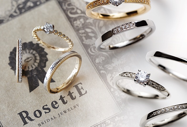 【郡山市】アンティーク風でかわいい結婚指輪『RosettE –ロゼット−』
