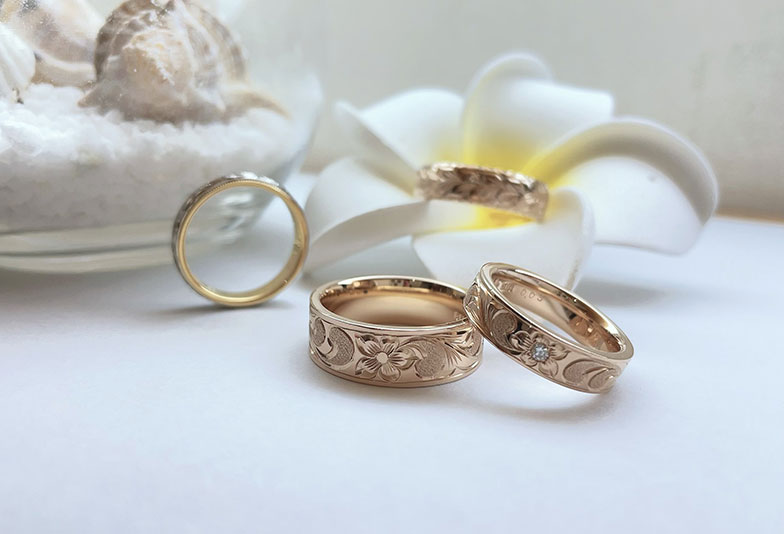 【静岡市】ハワイアンの結婚指輪！人気デザイン3選