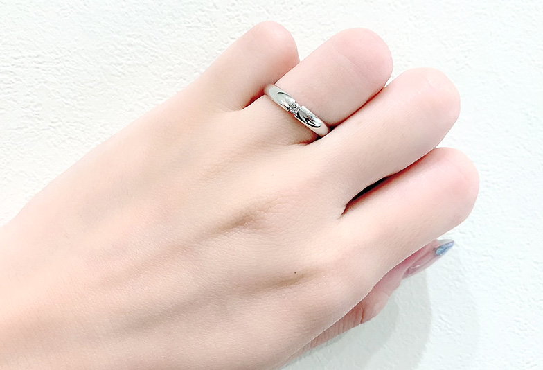 静岡結婚指輪アクアマリン
