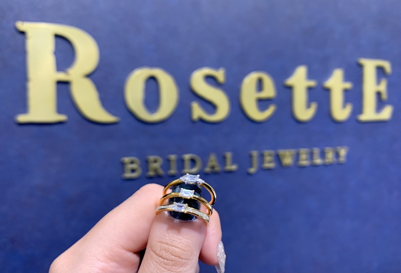 【京都市】人気ブランド「ロゼット」から新作登場！エメラルドカットダイヤモンドを使用したお洒落で大人な婚約指輪