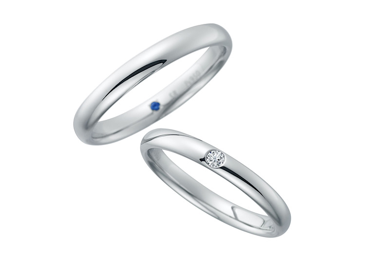アイテールシリーズ、真っ直ぐシンプルな結婚指輪