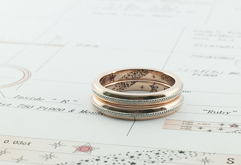 浜松市結婚指輪刻印オリジナル