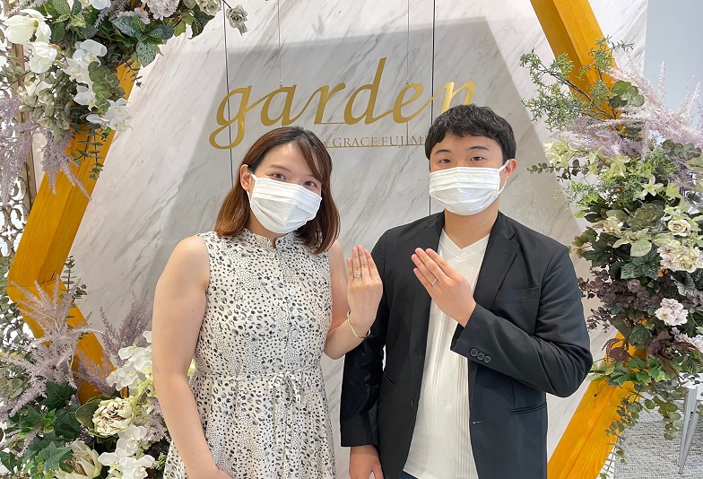 京都市結婚指輪をご成約いただきました