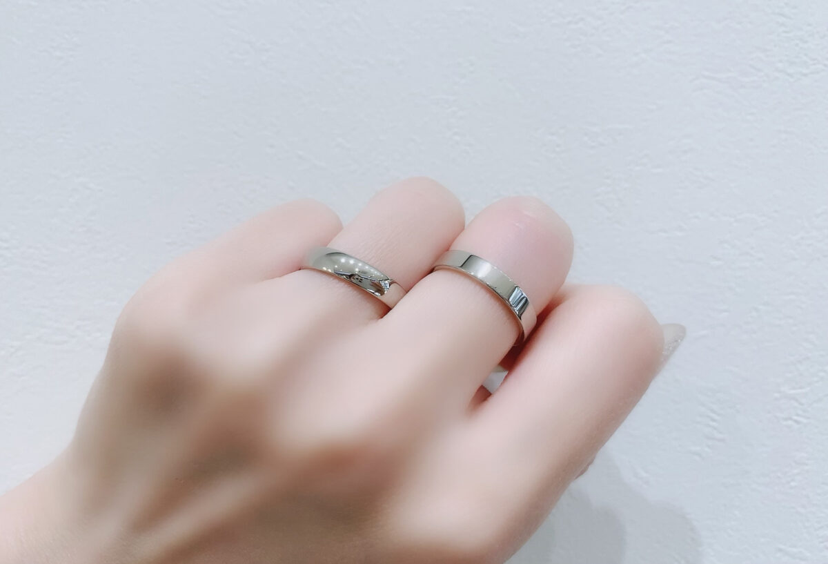 【静岡市】女性の結婚指輪「太め」ってどのくらいのボリューム？