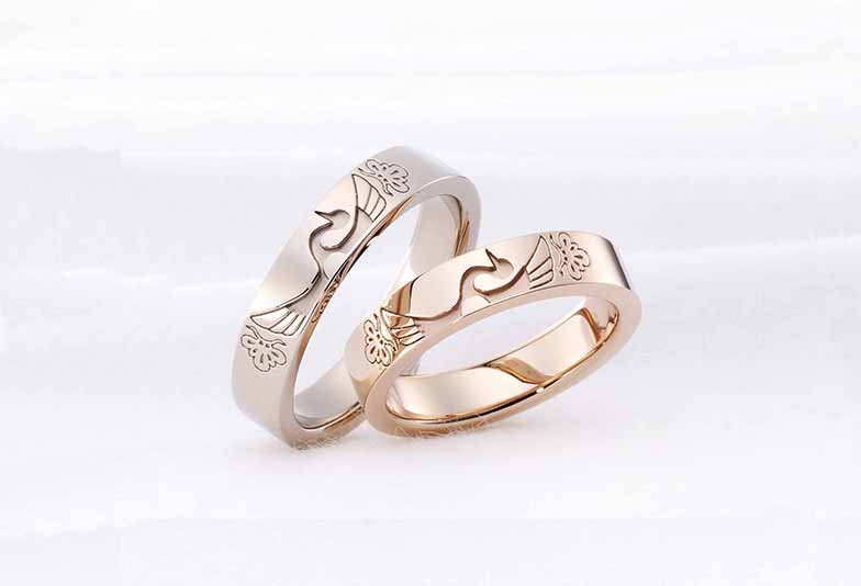 鶴と松の結婚指輪