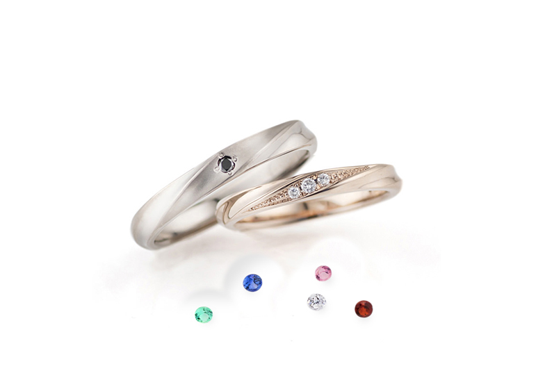 【浜松市】男性用の結婚指輪にもダイヤモンドを！カラーダイヤモンドが人気
