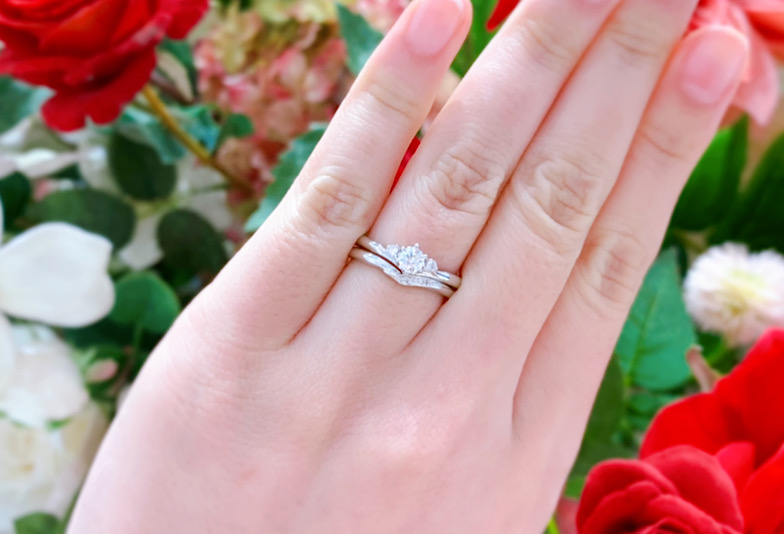 【金沢市】婚約指輪と結婚指輪を重ねて可愛さが倍に！人気のセットリング3選