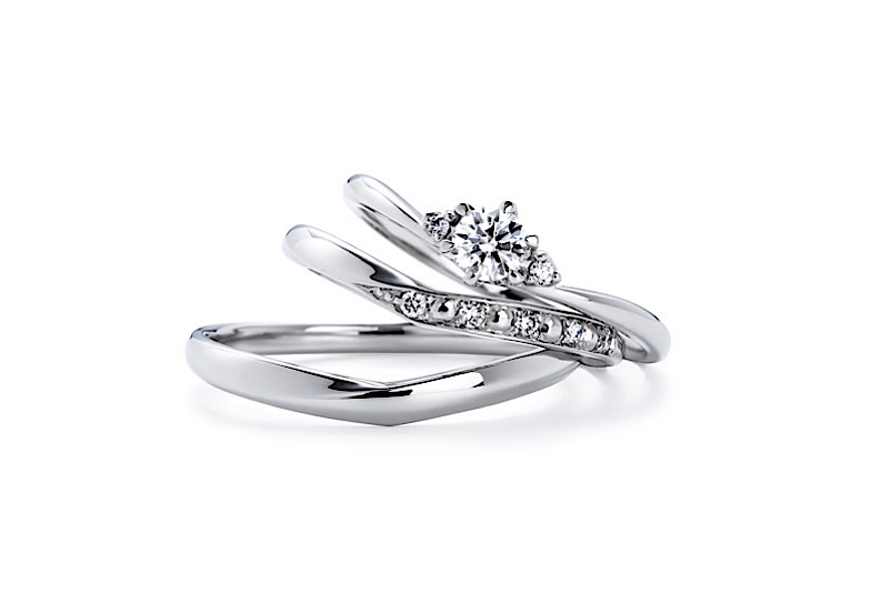 いい夫婦ブライダル　婚約指輪・結婚指輪セットリング　No.8