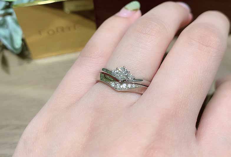 【浜松市】婚約指輪と結婚指輪をぴったり重ね着けしたいならオーダーメイドが正解！