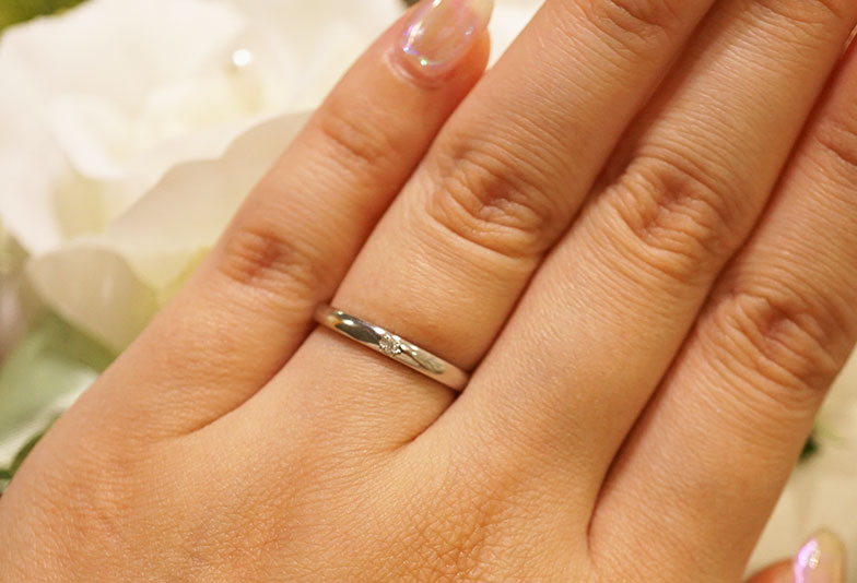 浜松　結婚指輪シンプル　プラチナ