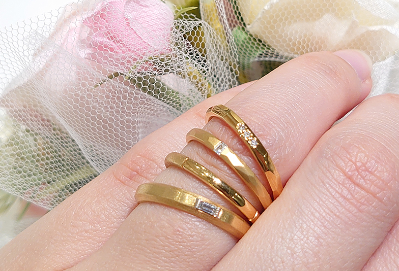 浜松　結婚指輪　ゴールド