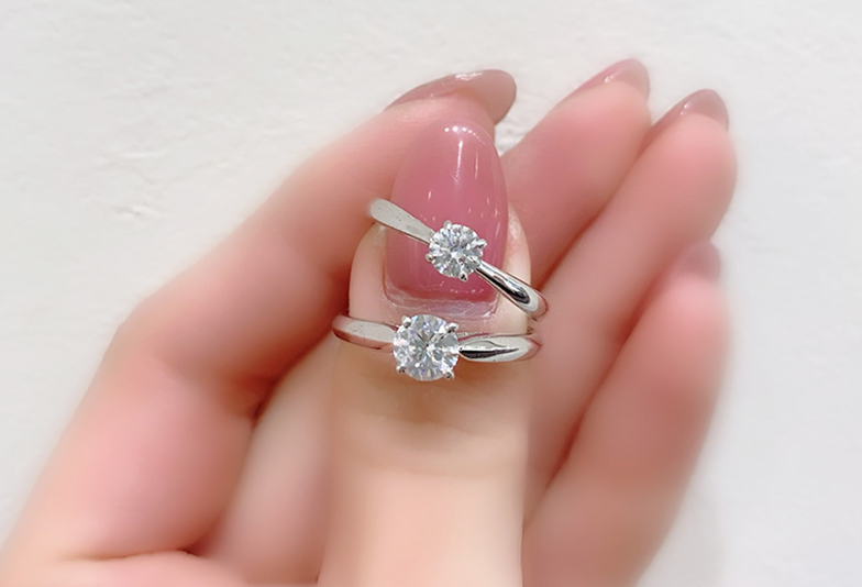 【静岡市】プロポーズにはダイヤモンドを！大きさの印象を徹底比較