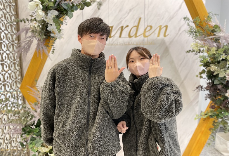 京都府舞鶴市 綾部市よりgarden京都に来店 結婚指輪をオーダーした30代の2人です