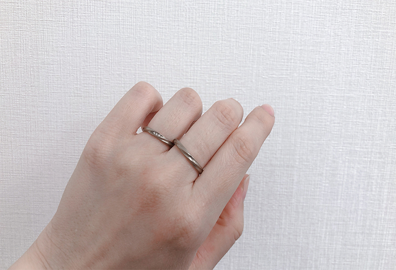 石川県で人気のYUKAHOJOの結婚指輪カレント