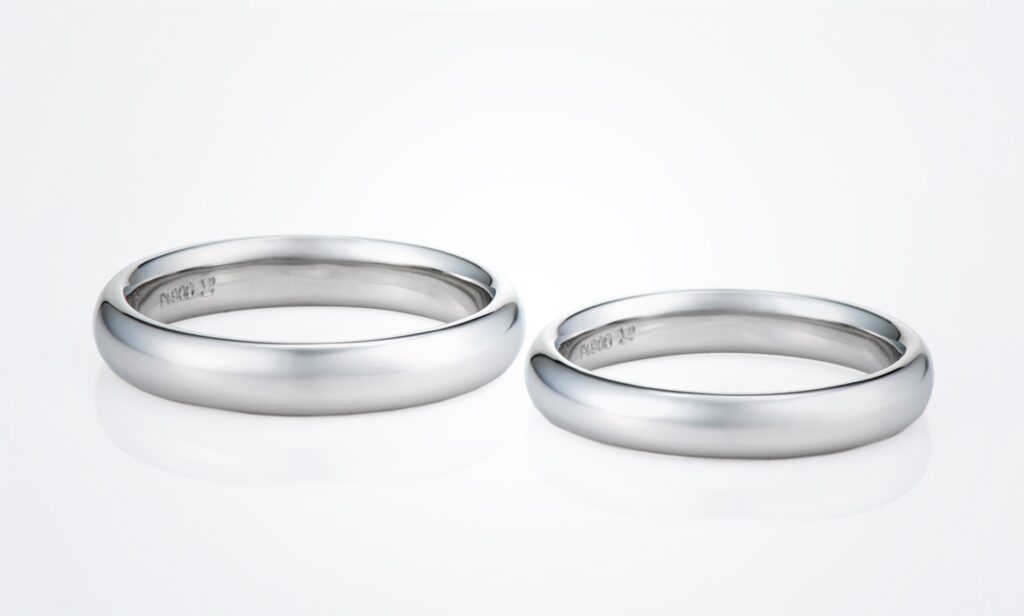 カフェリングのプラチナの結婚指輪