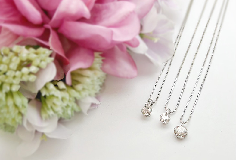 【静岡市】婚約指輪よりもネックレスが使いやすい！胸元で輝くマイプレシャスダイヤモンド