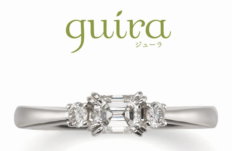 【姫路市】四角ダイヤがオトナっぽ可愛い！キラキラし過ぎない「guira」の結婚指輪＆婚約指輪