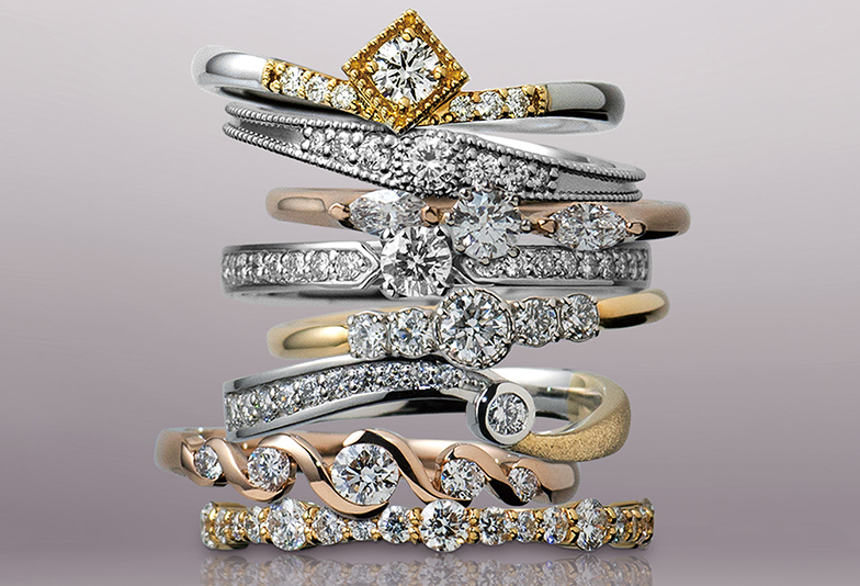 【静岡市】おしゃれなデザインが揃う結婚指輪が人気！デザイナーズブランドCARATI VOCE
