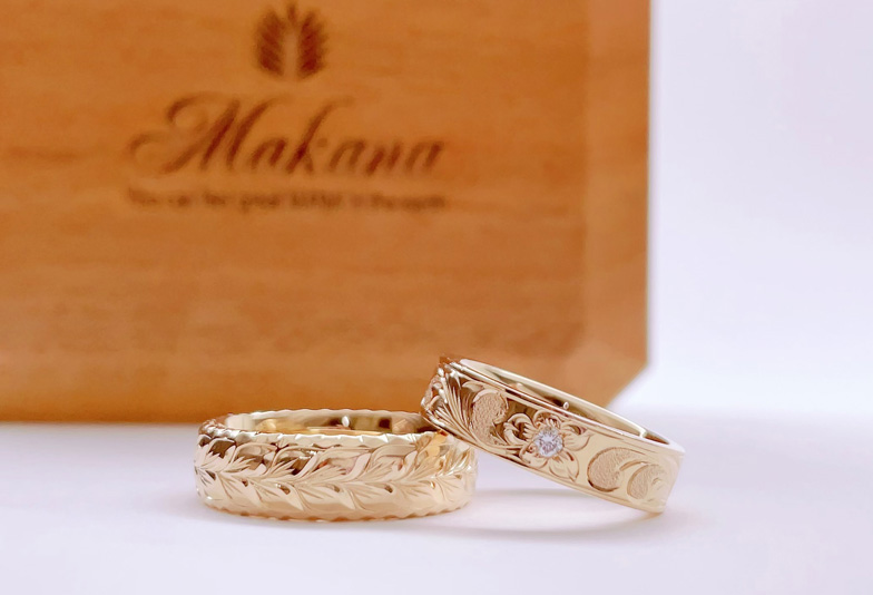 【静岡市】シンプルでも個性を求めるならハワイアンの結婚指輪がおすすめ！