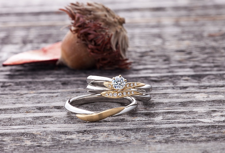 【金沢・野々市】コンビリングが特徴的な結婚指輪ブランドロアノベルの「vid」