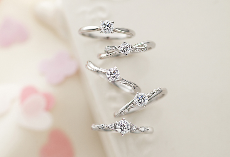 【静岡市】サプライズで贈る婚約指輪の人気NO.1！シンプルでかわいいってどんなデザイン？