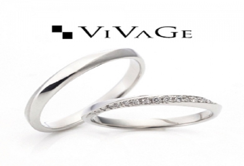 【姫路市】　細身のデザインが可愛い『VIVAGE』の結婚指輪