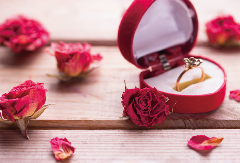 【浜松市】お花をモチーフにした婚約指輪で可憐な花嫁に。花言葉もあわせてご紹介