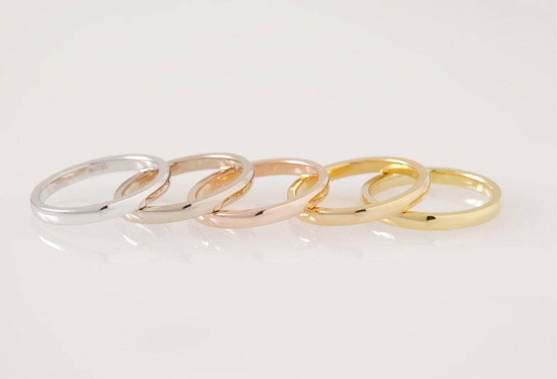 【福岡県久留米市】豊富なカラーバリエーション！メリットいっぱい、ゴールドの結婚指輪