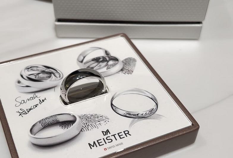 【京都市】今話題の結婚指輪の内側に指紋が入るブランド「マイスター」のご紹介