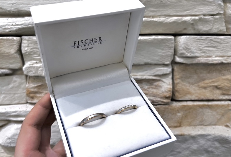 【京都市】今流行りの2色のコンビリング！オシャレで上品な「FISCHER」の結婚指輪をご紹介！