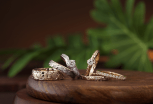 【郡山市】ハワイの自然がモチーフ！美しい手彫り模様の結婚指輪『マカナ』