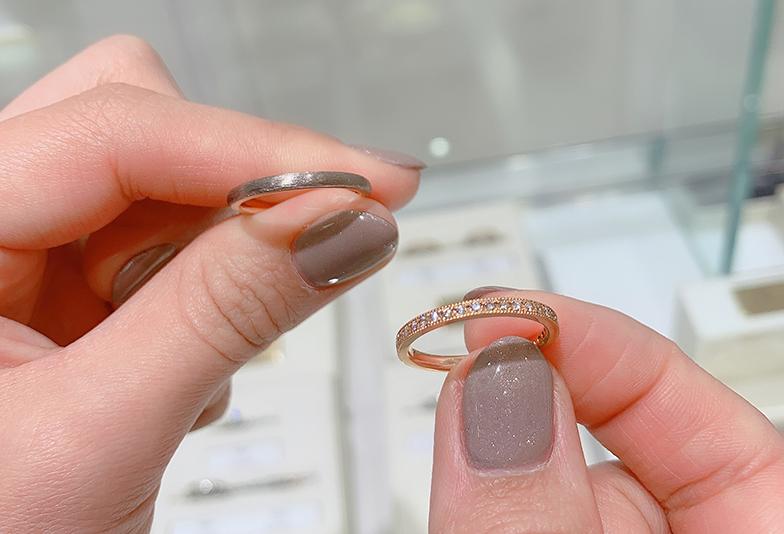 【横浜元町】結婚指輪の好みが合わなくても、ペア感のあるデザインにするにはどうする？