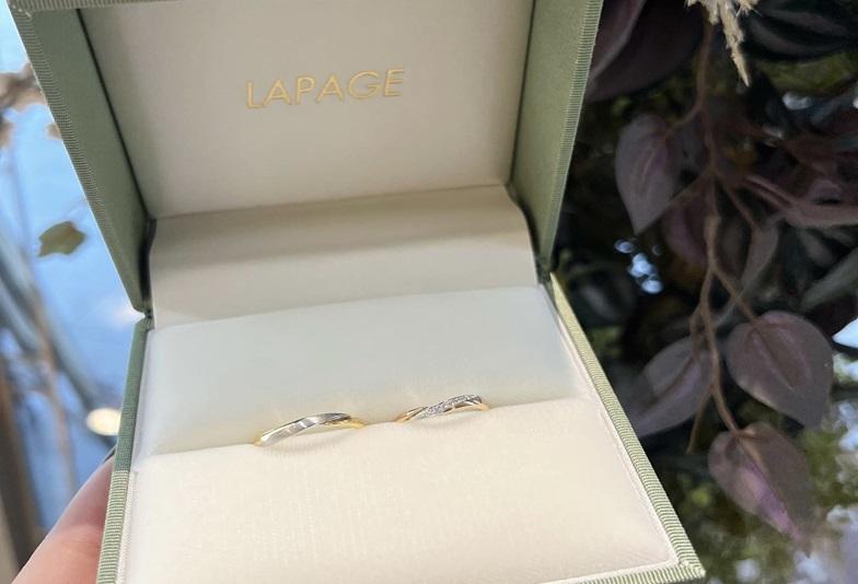 【京都】繊細なデザインのコンビリングが魅力な結婚指輪ブランド「Lapage×garden」