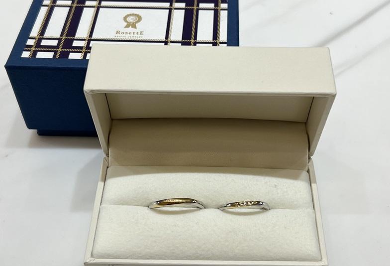 【京都】おしゃれ花嫁に人気の2色コンビリングの結婚指輪！コンビリング人気デザインをご紹介！