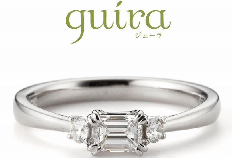 【姫路市】四角ダイヤが人と被らなくて可愛い！「guira」の婚約指輪