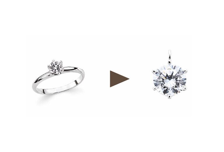 使わなくなったダイヤモンドリングをネックレスにリフォーム！人気のデザイン一覧