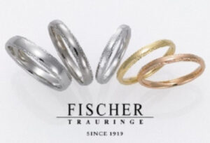 【大阪・心斎橋】マット加工がお好きな方におすすめのドイツブランド『FISCHER』の結婚指輪をご紹介いたします。